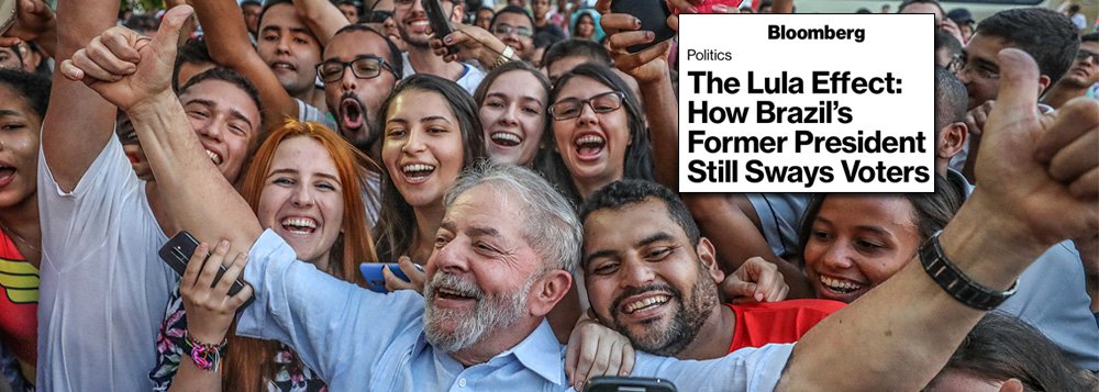 Bloomberg: da prisão, Lula domina eleições