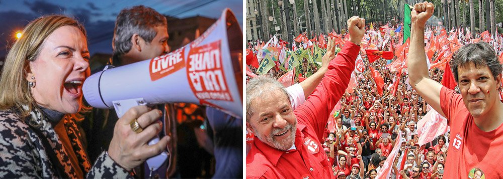 Gleisi: Lula terá papel grande e importante no governo Haddad
