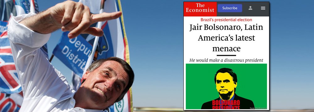 Economist aponta ameaça Bolsonaro e constrange apoio das elites ao fascismo