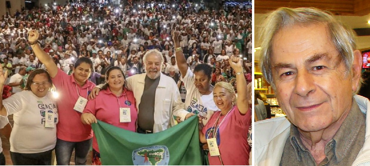 Lula recebe catador de materiais recicláveis e o escritor Raduan Nassar