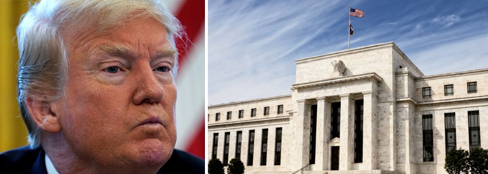 Trump tenta intervir no Fed e diz que não deveria elevar juros
