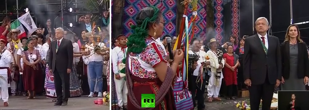 Obrador dá lição de respeito aos povos indígenas de todo o  mundo