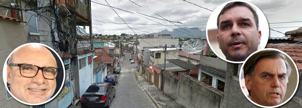 Ex-assessor de Flávio Bolsonaro, que movimentou R$ 1,2 mi, mora em casa pobre no Rio