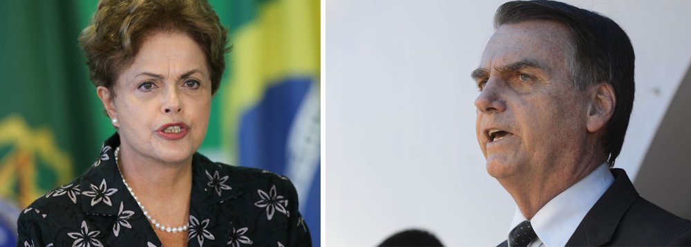 Dilma: Bolsonaro abusa do medo e do ódio