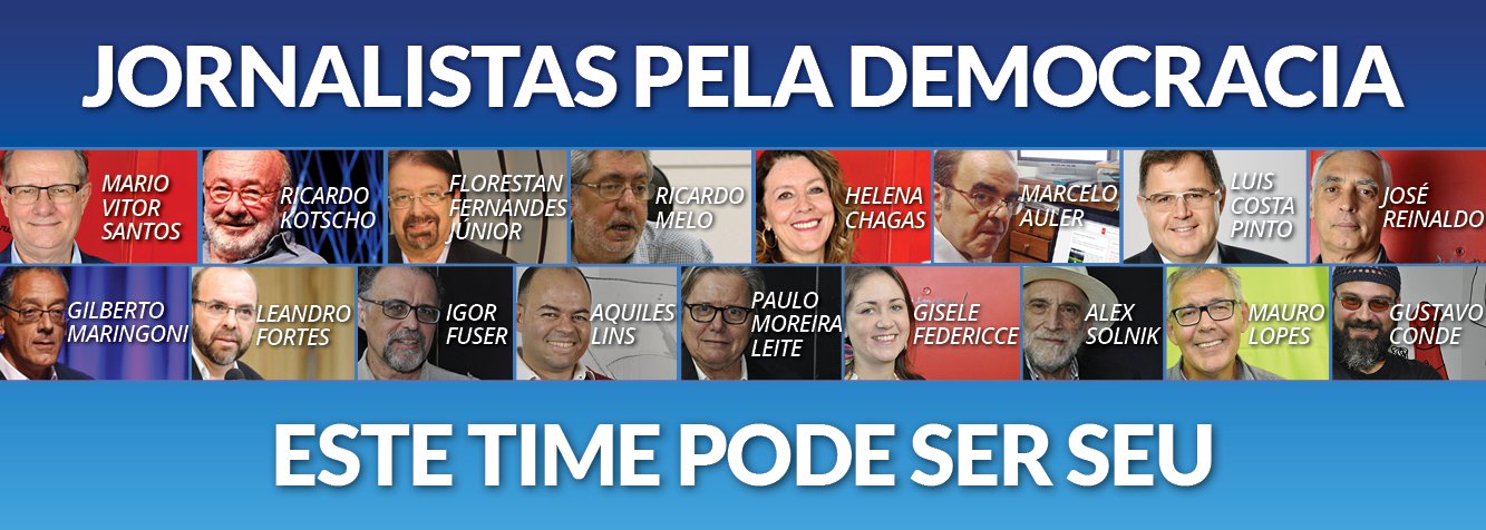 Jornalistas pela Democracia: uma seleção em defesa do Brasil