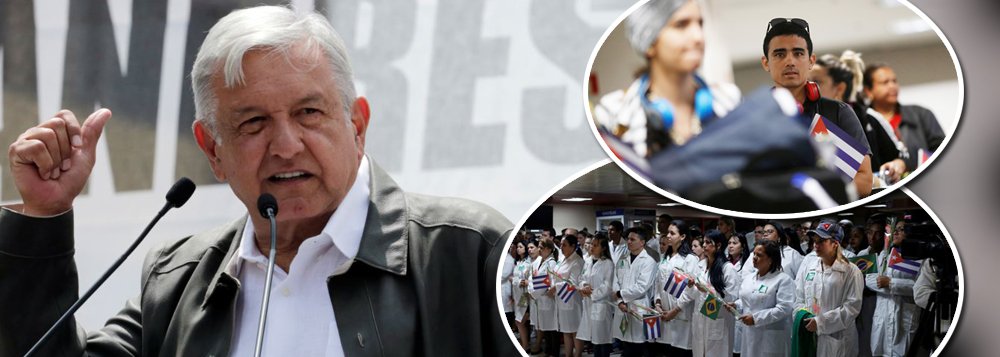 Médicos cubanos expulsos por Bolsonaro vão atuar no México de Obrador