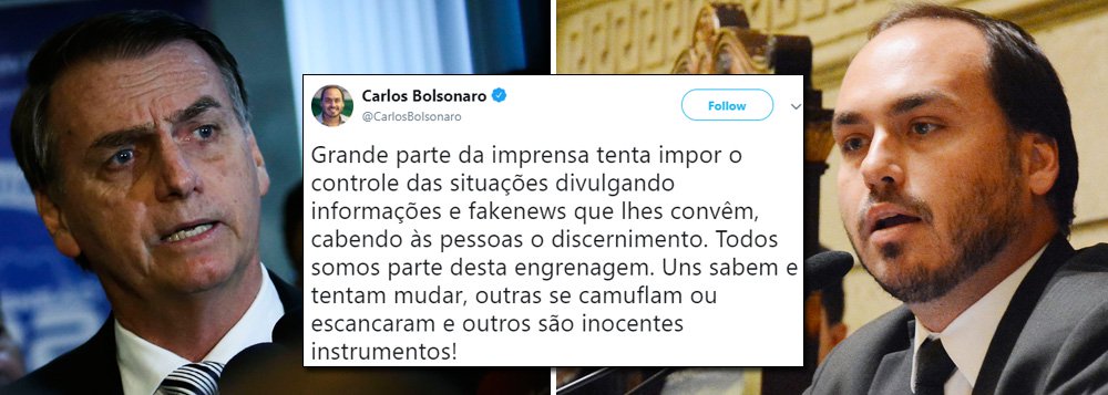 Confirmado: Bolsonaro convidou o filho para ser ministro da Secom