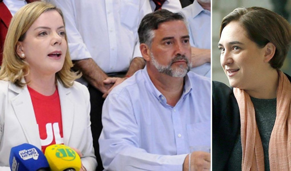 Líderes do PT agradecem apoio da prefeita de Barcelona a Lula Livre