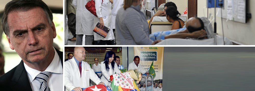 Bolsonaro troca mais médicos por mais doentes