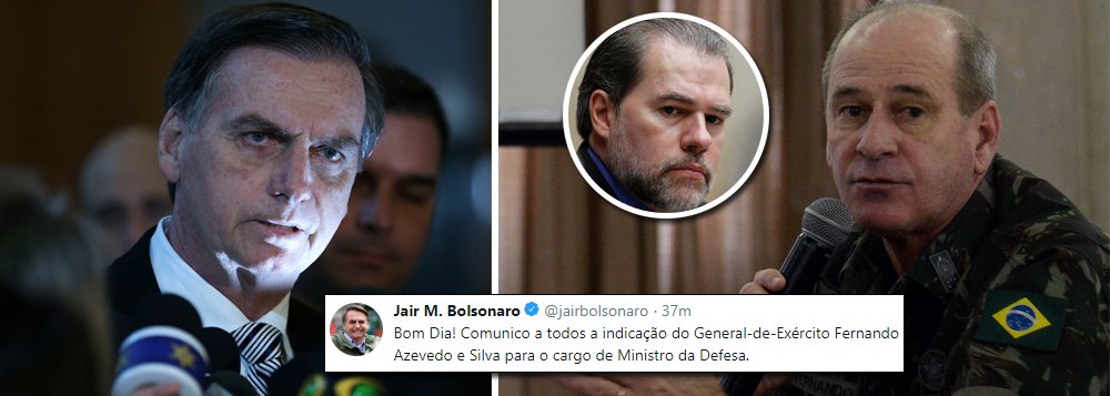 Bolsonaro anuncia general assessor de Dias Toffoli para Defesa