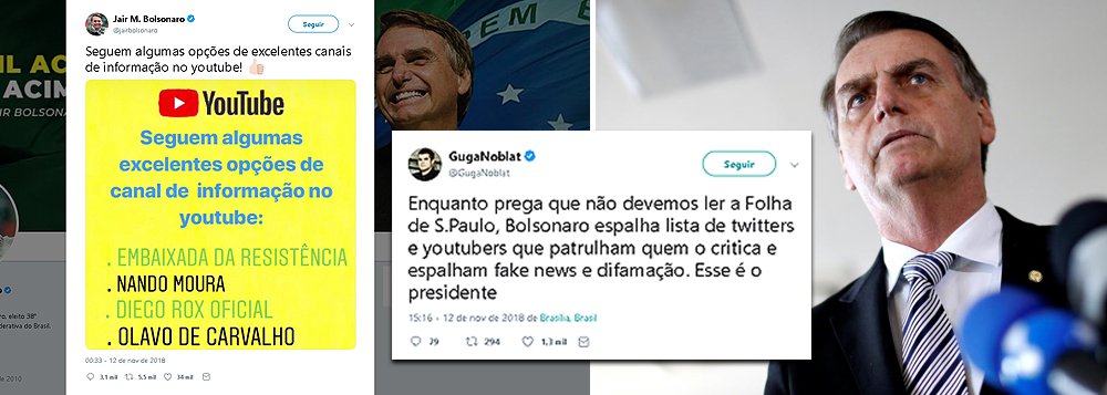 Bolsonaro propaga discurso de ódio, enquanto ataca a mídia tradicional