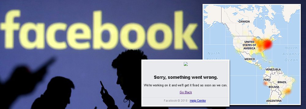 Facebook cai no Brasil, Estados Unidos e outros países americanos
