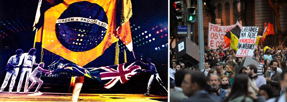 Banda Queen e a política brasileira da ditadura à democracia. E vice-versa...