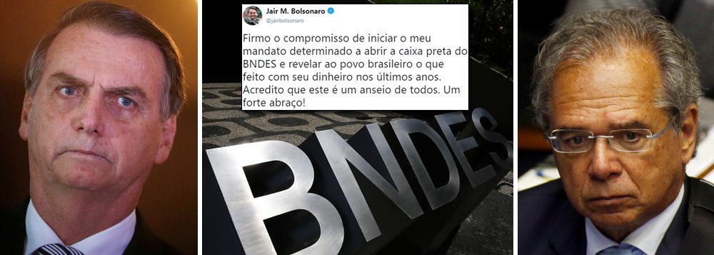 Bolsonaro volta a ameaçar economia brasileira e agora ataca o BNDES