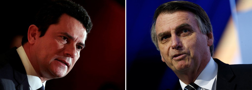 Bolsonaro e Moro: titular e reserva em 2022