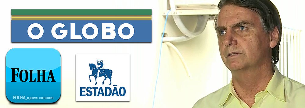 Na primeira coletiva, Bolsonaro barra Folha, Globo e Estado