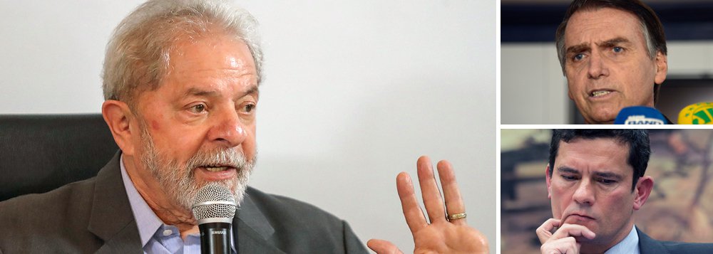 Lula usará convite de Bolsonaro a Moro para apontar justiça parcial