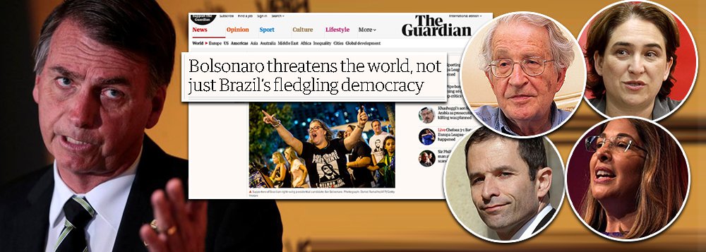 Manifesto de intelectuais no Guardian aponta: Bolsonaro é risco global