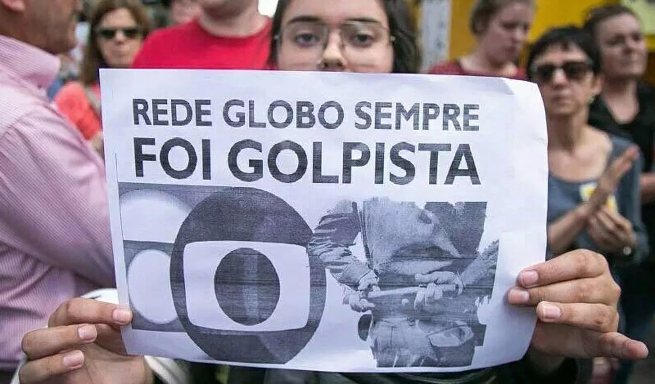 Protesto contra a Globo