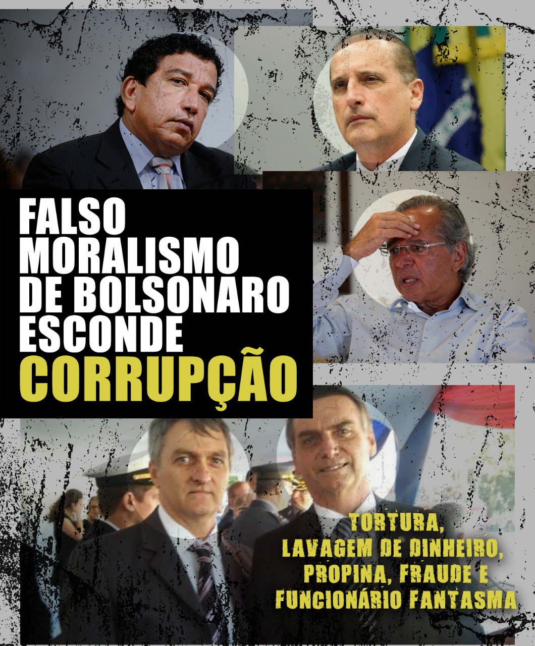 Falso moralismo de Bolsonaro esconde corrupção