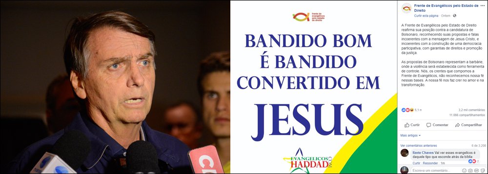 Frente de Evangélicos se levanta contra Bolsonaro