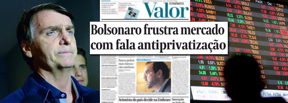 Mercado descobre: Bolsonaro é a grande fake news das eleições