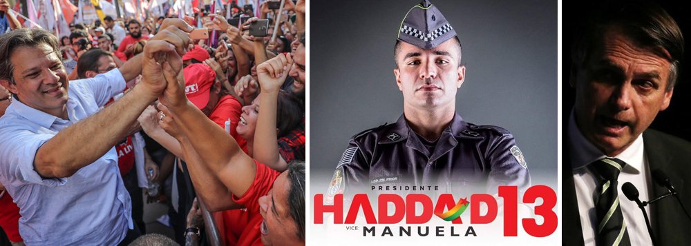 Policial militar declara apoio a Haddad em mensagem histórica e emocionante