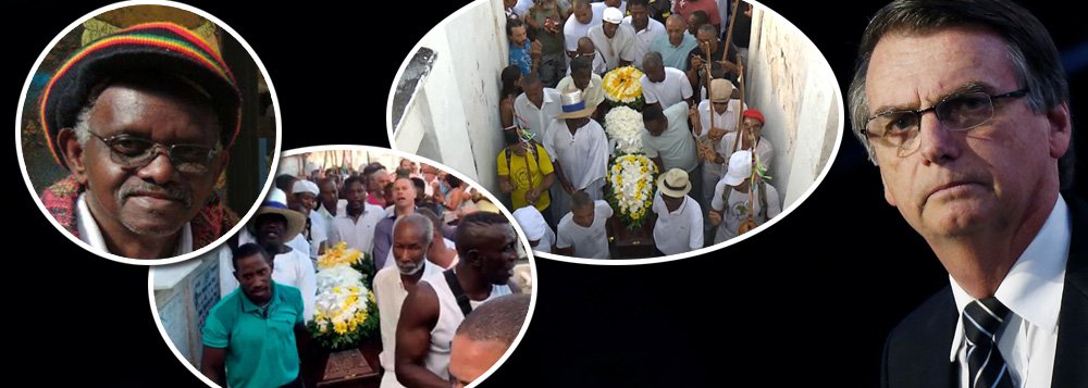 Morto por bolsonarista, capoeirista é enterrado aos gritos de 'EleNão' 