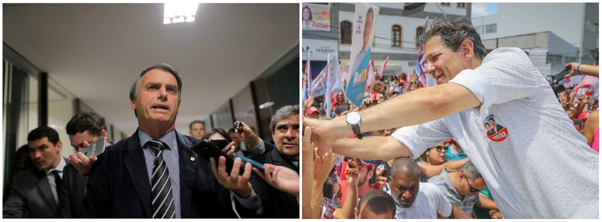 Bolsonaro agora diz que aceitará derrota para Haddad, mas não ligará para cumprimentá-lo