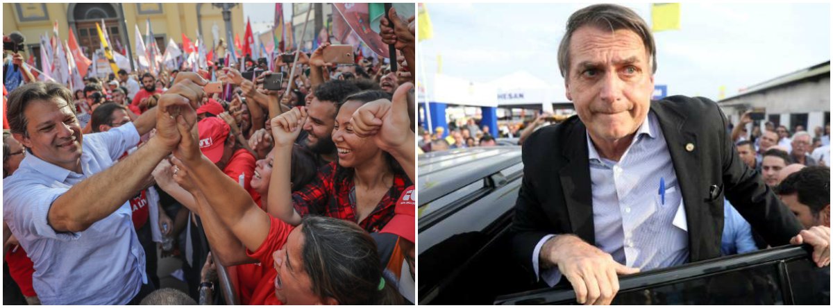 Ibope: Bolsonaro tem 27% e Haddad, 21%; petista vence no 2º turno