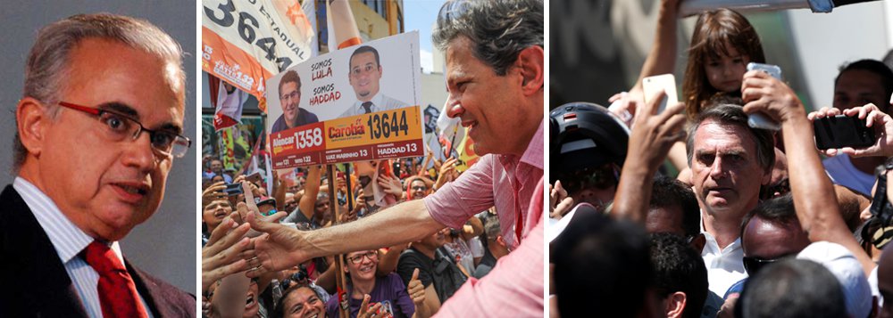 Marcos Coimbra: Haddad e Bolsonaro disputam primeiro lugar no 2º turno