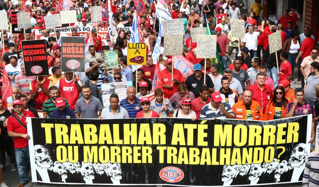 Centrais sindicais convocam mobilização nacional contra reforma da Previdência