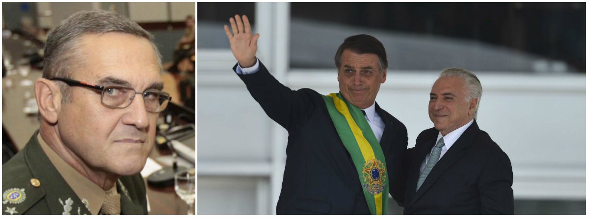 Bolsonaro admite que chegou à presidência com a ajuda do chefe do Exército