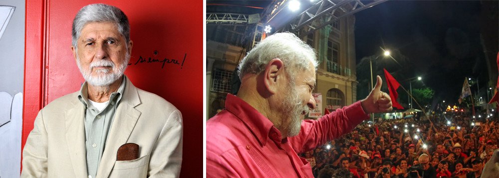 “Que o grito de Lula Livre se torne realidade”, pede Amorim em carta