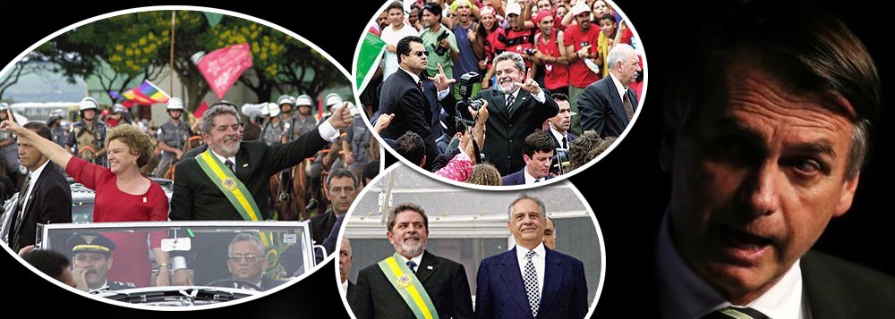 Às vésperas da posse, há 16 anos, Brasília era uma festa com Lula e FHC