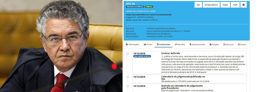 Marco Aurélio manda soltar todos os presos após condenação em 2ª instância, inclusive Lula