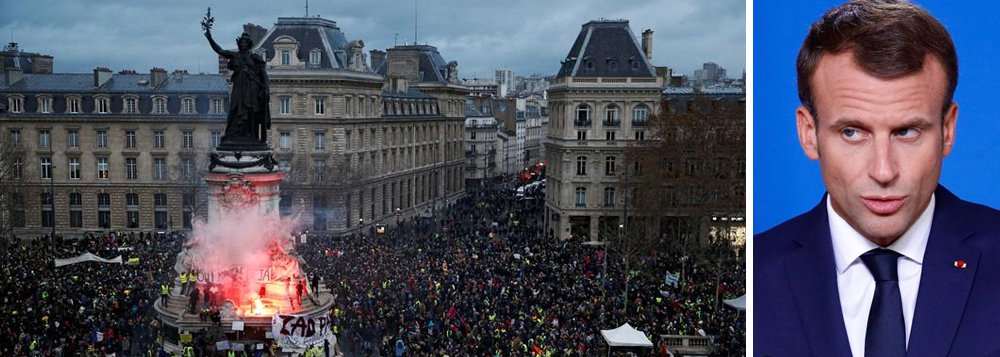 Manifestantes voltam às ruas na França no quinto sábado de protestos