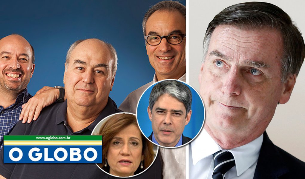 Bolsonaro recebe âncora da “inimiga” Globo
