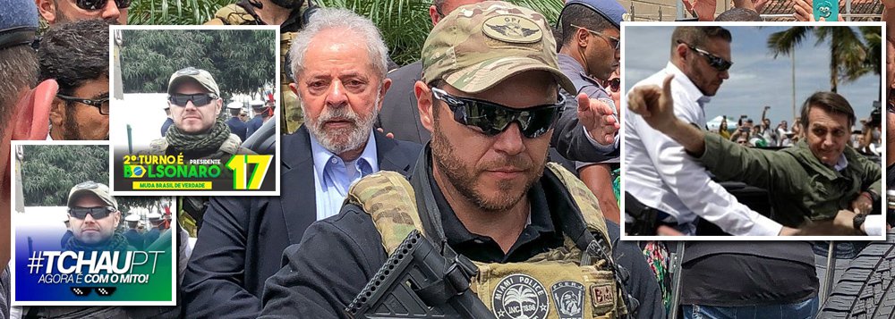 Agente da PF com brasão da SWAT que conduziu Lula é bolsonarista