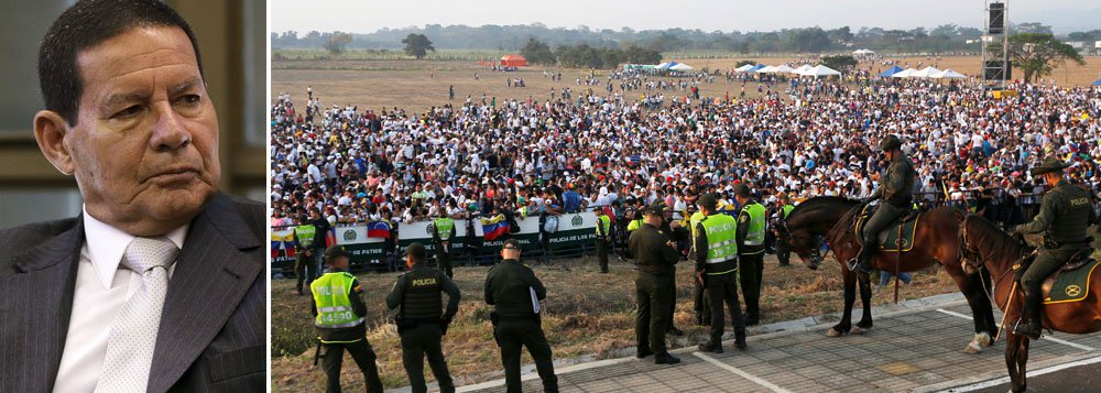 Mourão: fechamento da fronteira pela Venezuela 'não é ato de agressão'