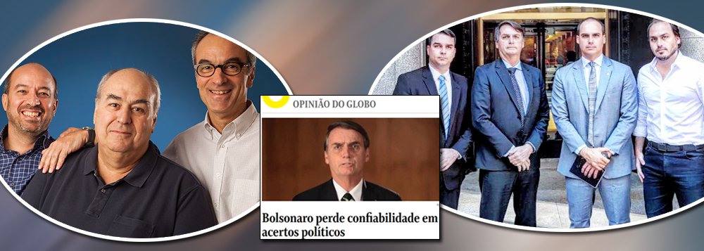 Globo pede que Bolsonaro enquadre filhos e aprenda com militares a ser presidente