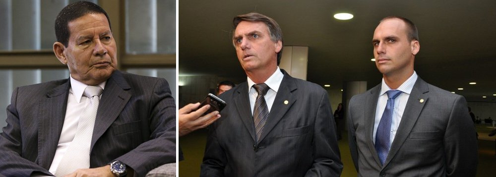 Eduardo Bolsonaro detona Mourão: 'desse aí não tenho nada a declarar'