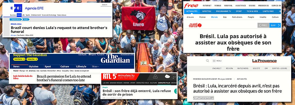 Agressão aos direitos de Lula repercute na imprensa global