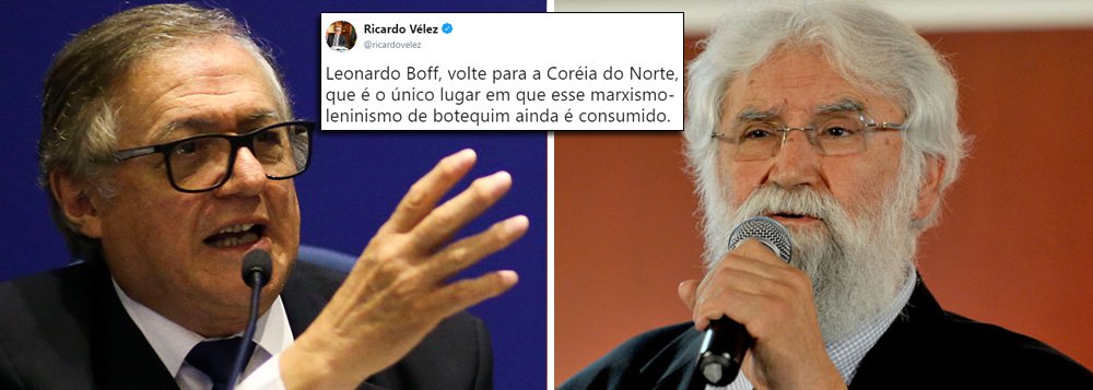 Ministro da Educação de Bolsonaro agride Boff