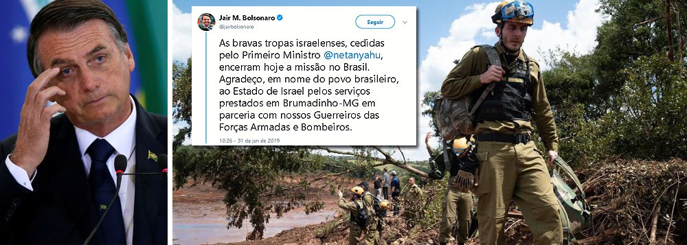 Bolsonaro agradece as ‘bravas tropas israelenses’ que perderam a viagem no Brasil