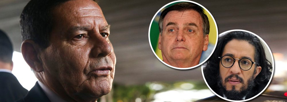 Mourão confronta Bolsonaro e diz que ameaça a parlamentar é crime contra democracia