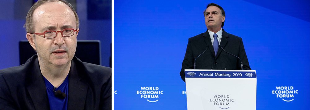 Reinaldo Azevedo: Bolsonaro foi medíocre em Davos