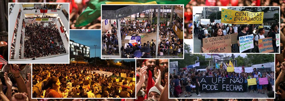 Tsunami contra o desmonte da educação tomará as ruas do Brasil nesta quarta-feira