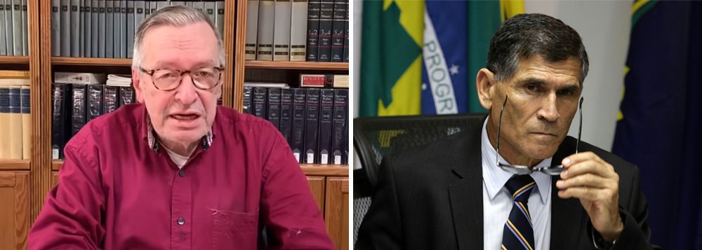 Com aval de Bolsonaro, Olavo volta a agredir general Santos Cruz: analfabeto