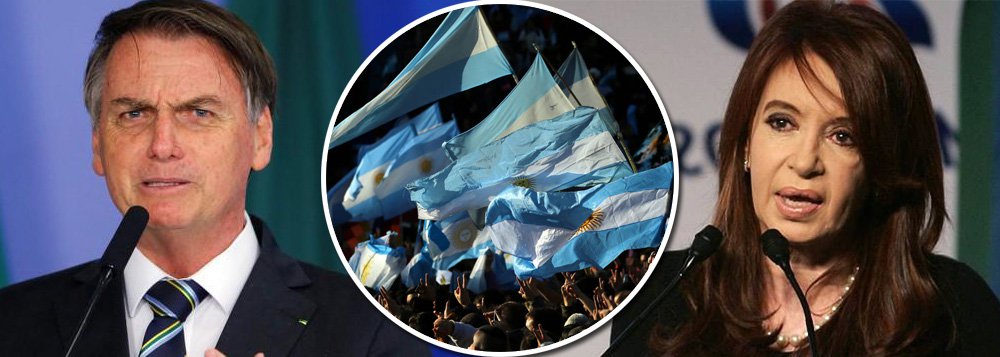 Bolsonaro volta a afrontar povo argentino e faz ameaça contra eleição de Cristina Kirchner